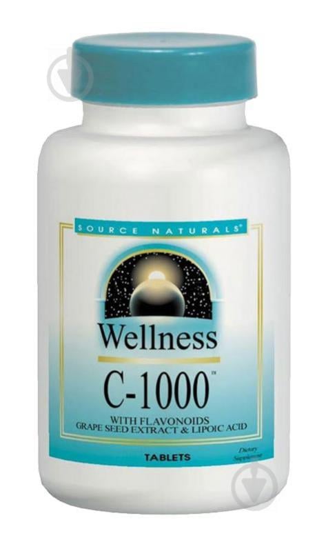 Витамин С-1000, Wellness, Source Naturals, 100 таблеток