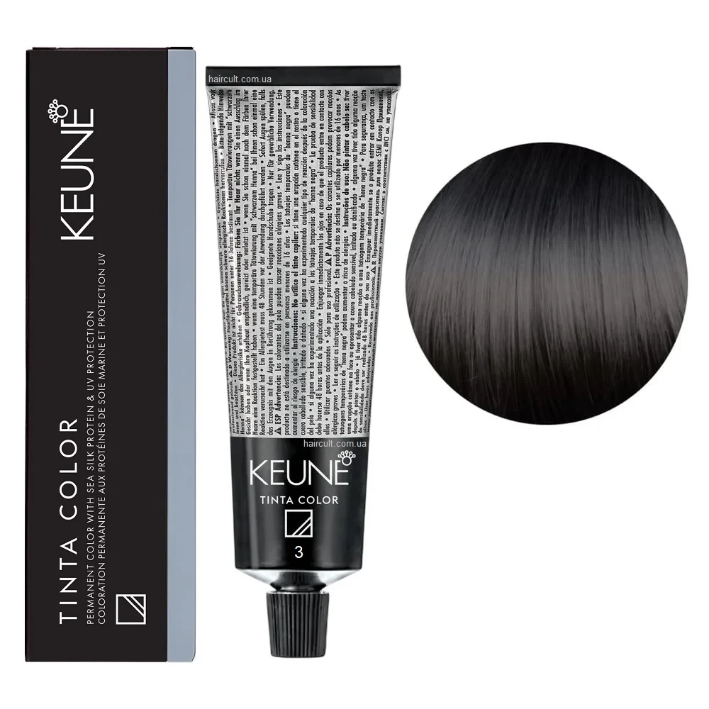 Краска для волос стойкая Keune Tinta Color 3 Dark Brown 60 мл