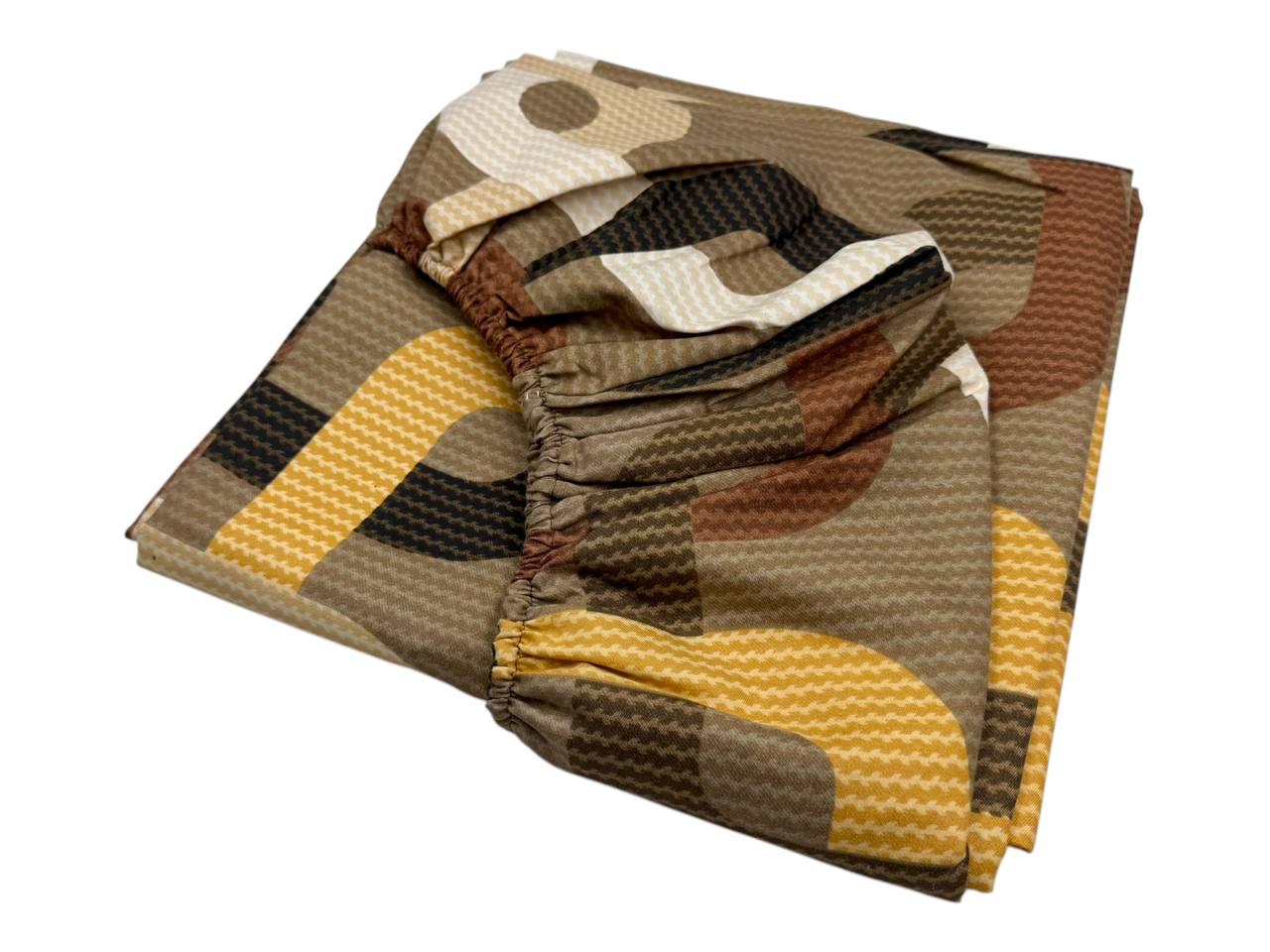 Простынь на резинке Геометрия из полисатина 180х200 см (SP-1904g/x180) - фото 3 Простынь на резинке Геометрия из полисатина 180х200 см (SP-1904g/x180) - фото 3