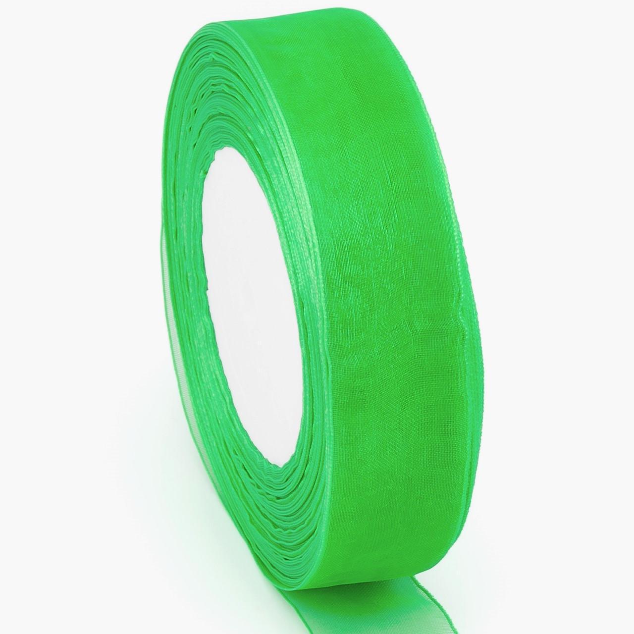 Лента органза 2,5 см 1 рулон 45 м Зеленый (ЛТ0025о05) Лента органза 2,5 см 1 рулон 45 м Зеленый (ЛТ0025о05)