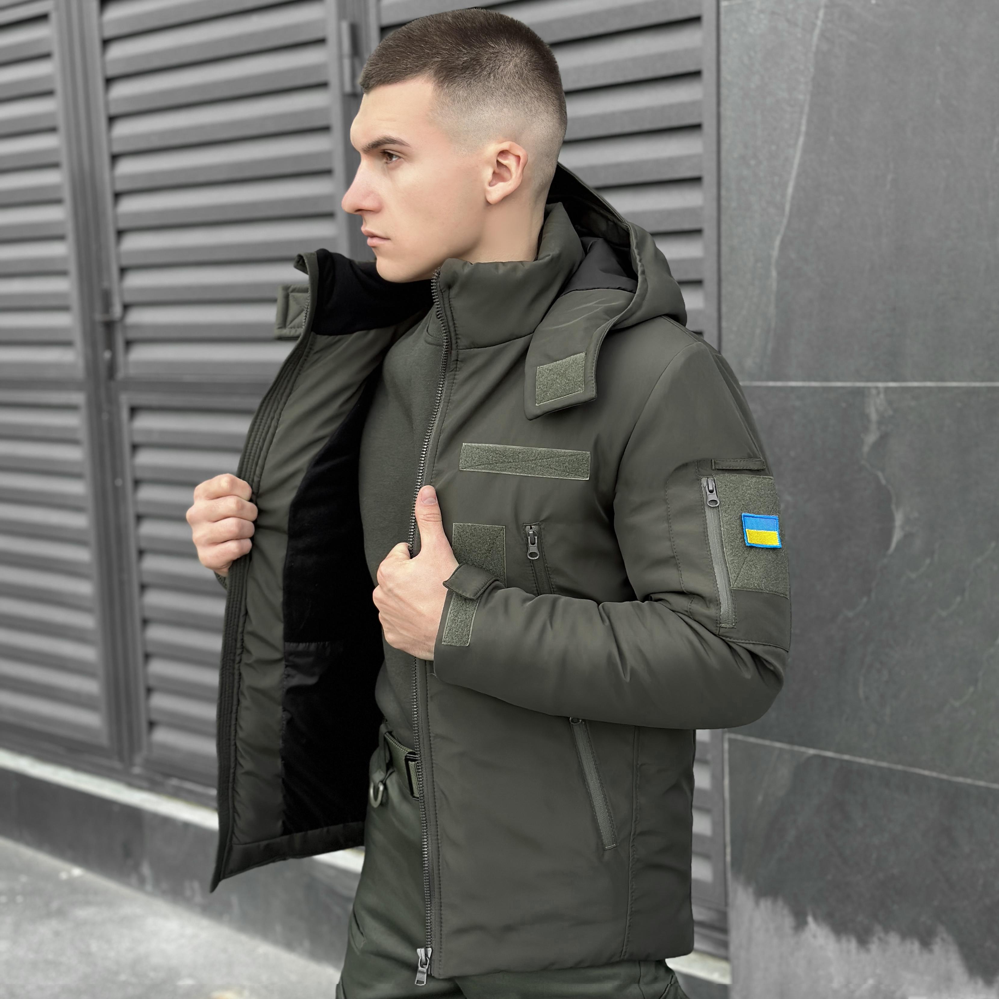 Куртка Pobedov Winter Jacket Motive Зима S Хаки (OWku1 420Skh) - фото 5