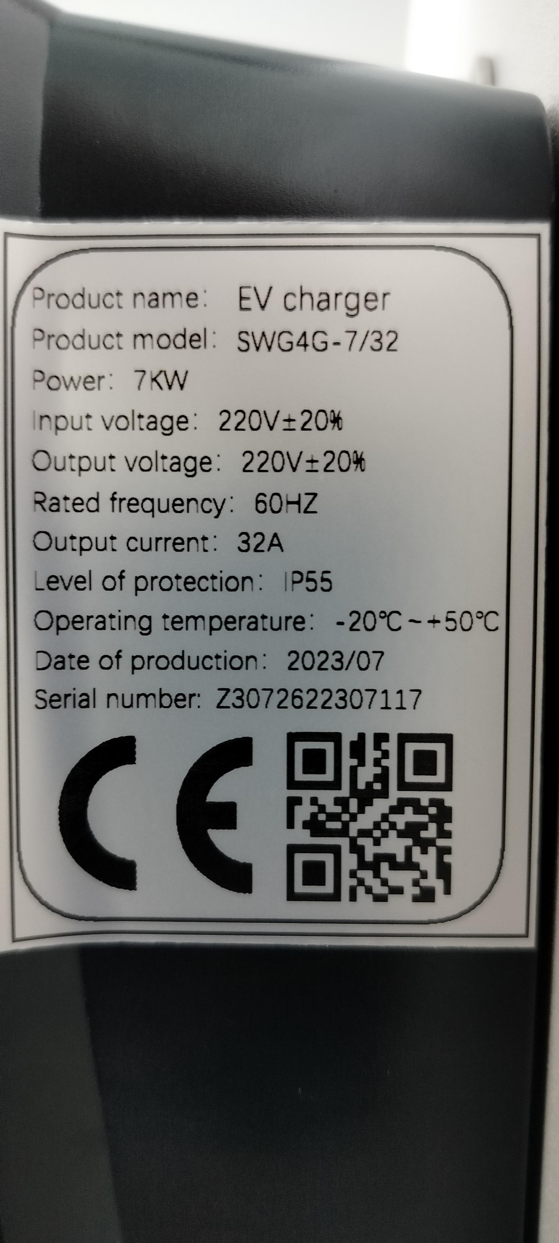 Зарядное устройство для электромобилей 32A/7KW WI-FI APP (XCOM32A-G01) - фото 6