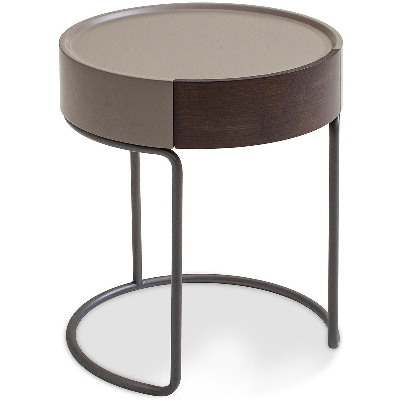 Тумбочка прикроватная Valerio 1 ящик Smoky oak matt stone base (16041) - фото 5