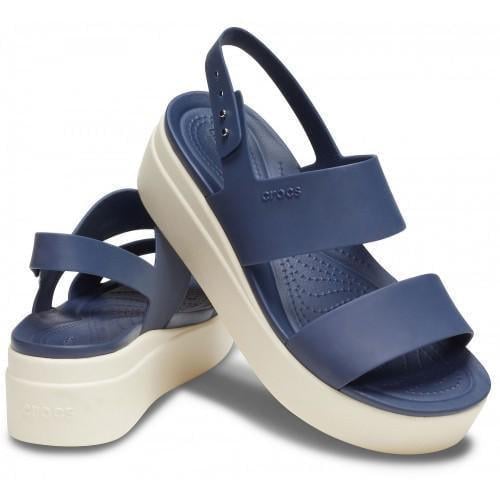 Сандалі жіночі Crocs Brooklyn Low Wedge р. 37/38 Navy/Stucco (2616)