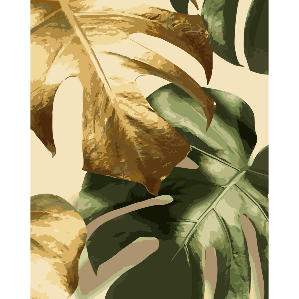 Картина по номерам Strateg Премиум Живое золото 40x50 см (SY6792)