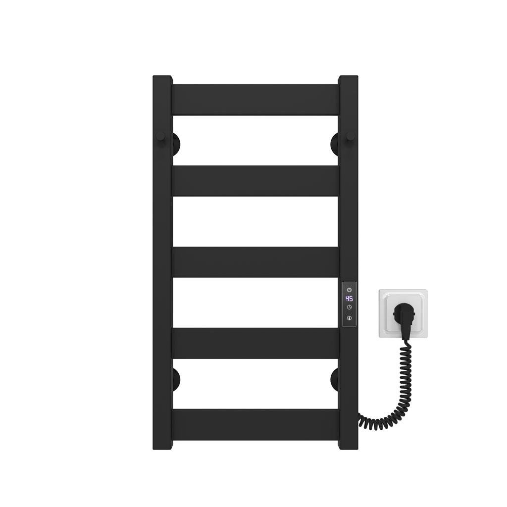 Полотенцесушитель электрический HeatPro Olivia P5 углеродная сталь правостороннее подключение 600x400 мм Черный (BH-OL6004005EBR)