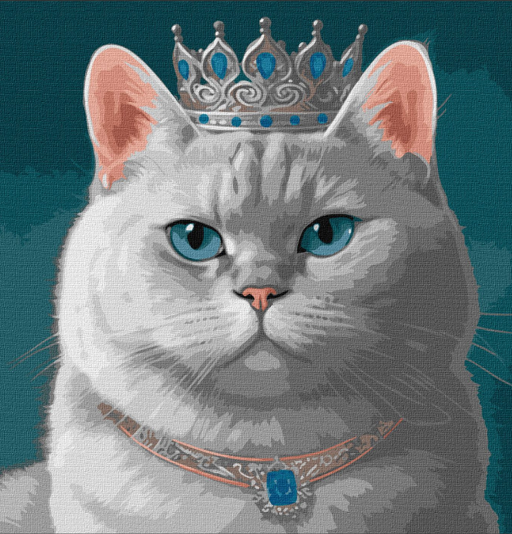 Картина по номерам Идейка Гордый король 40х40 см (KHO6502)