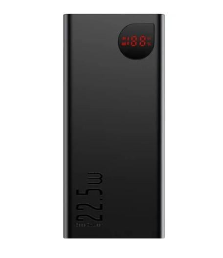 Повербанк BASEUS Adaman Metal Digital Display 20000 mAh 22,5W Quick Charge EU Black (P10021502112-01)