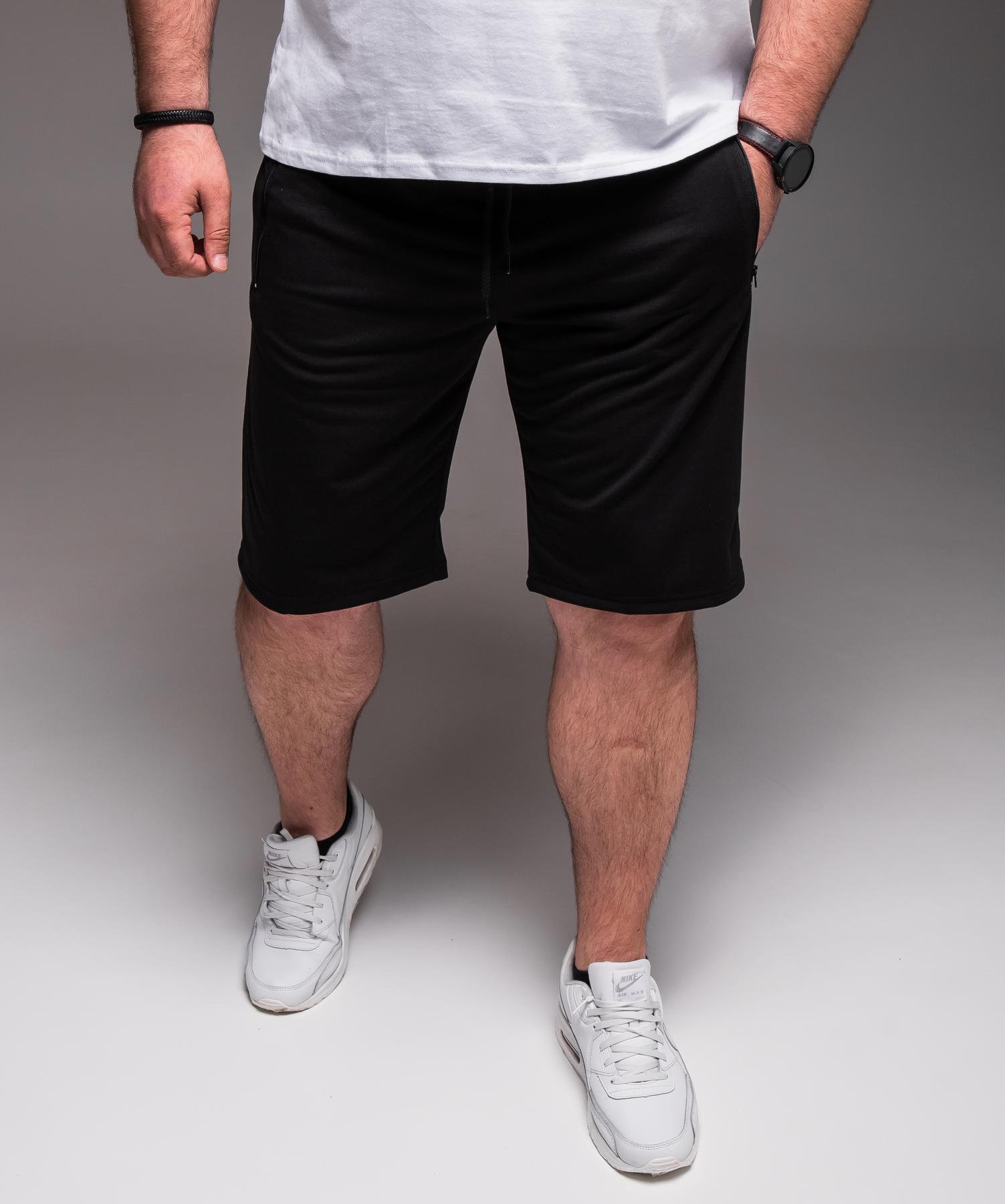 Шорты батал мужские летние трикотажные 5XL Черный (2243/2) - фото 4