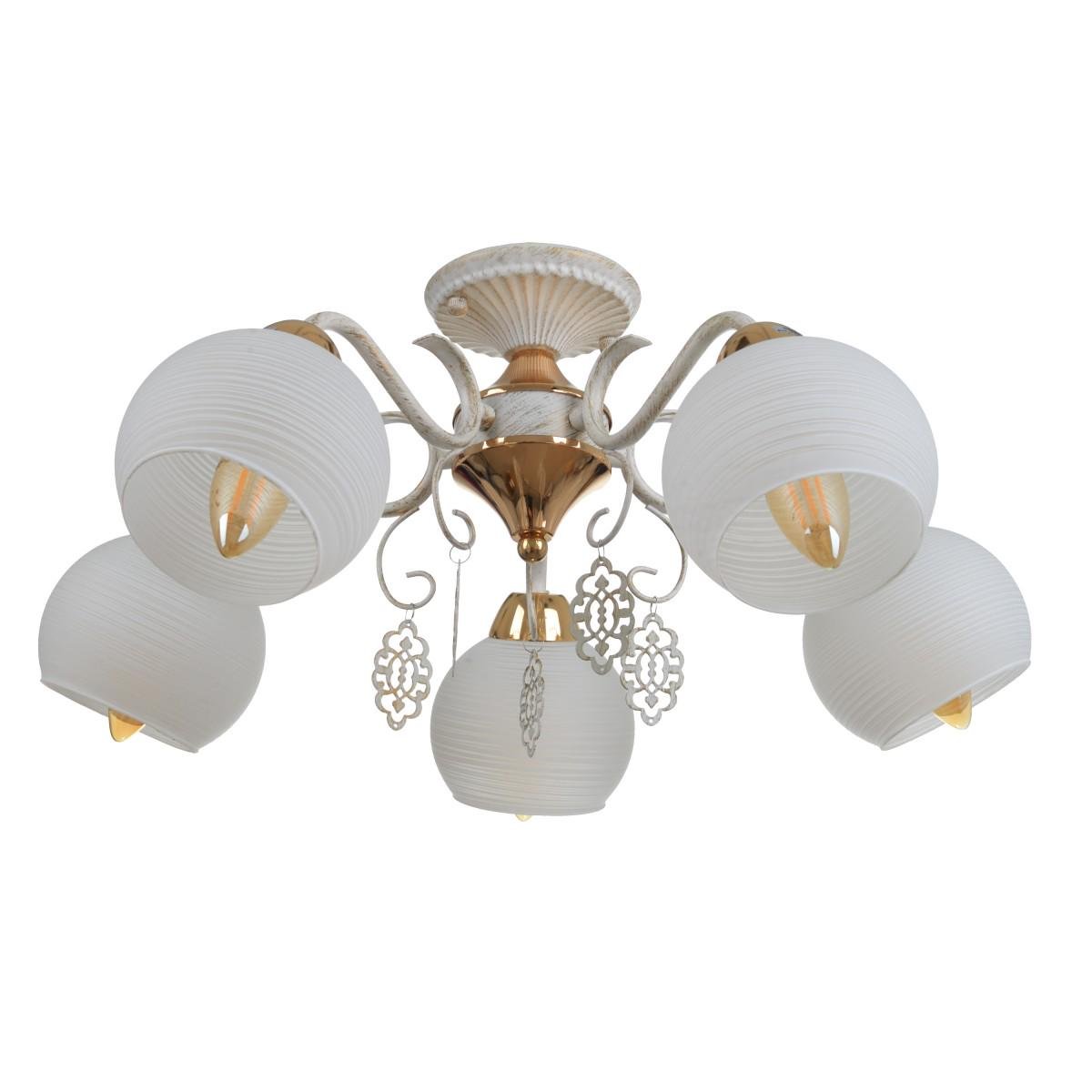 Люстра Brille LK-671S/5 E14 WH/G (23-811)