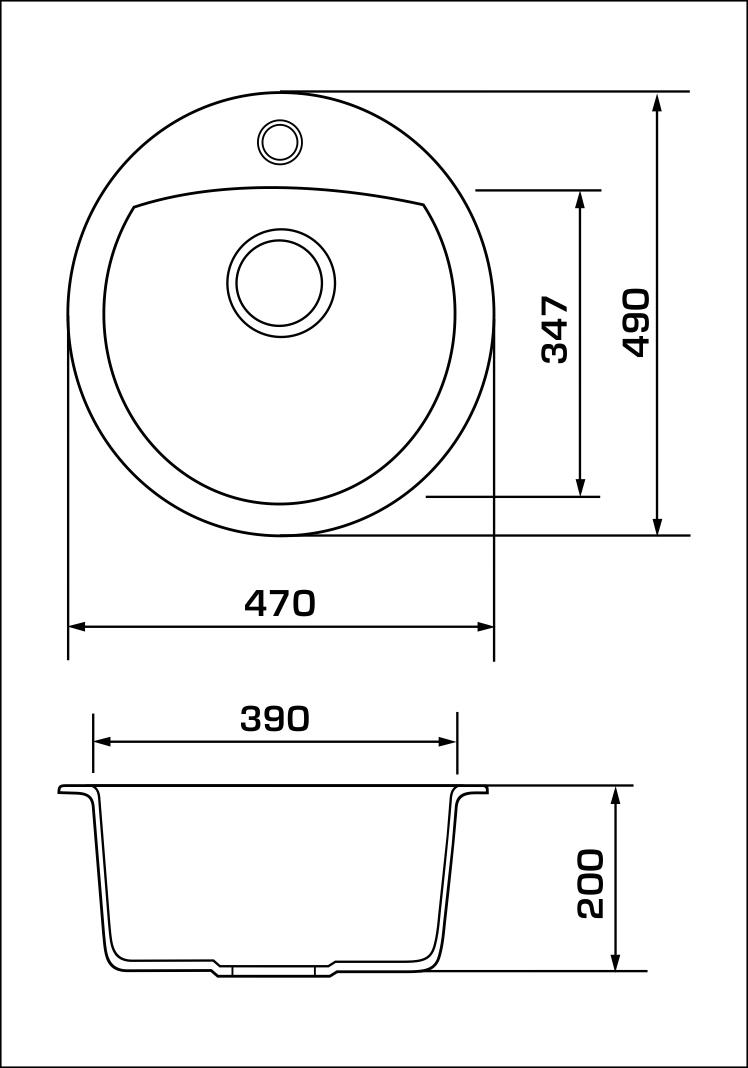 Мойка для кухни Granado Ronda 490х470х200 мм Grafito - фото 10 Мойка для кухни Granado Ronda 490х470х200 мм Grafito - фото 10