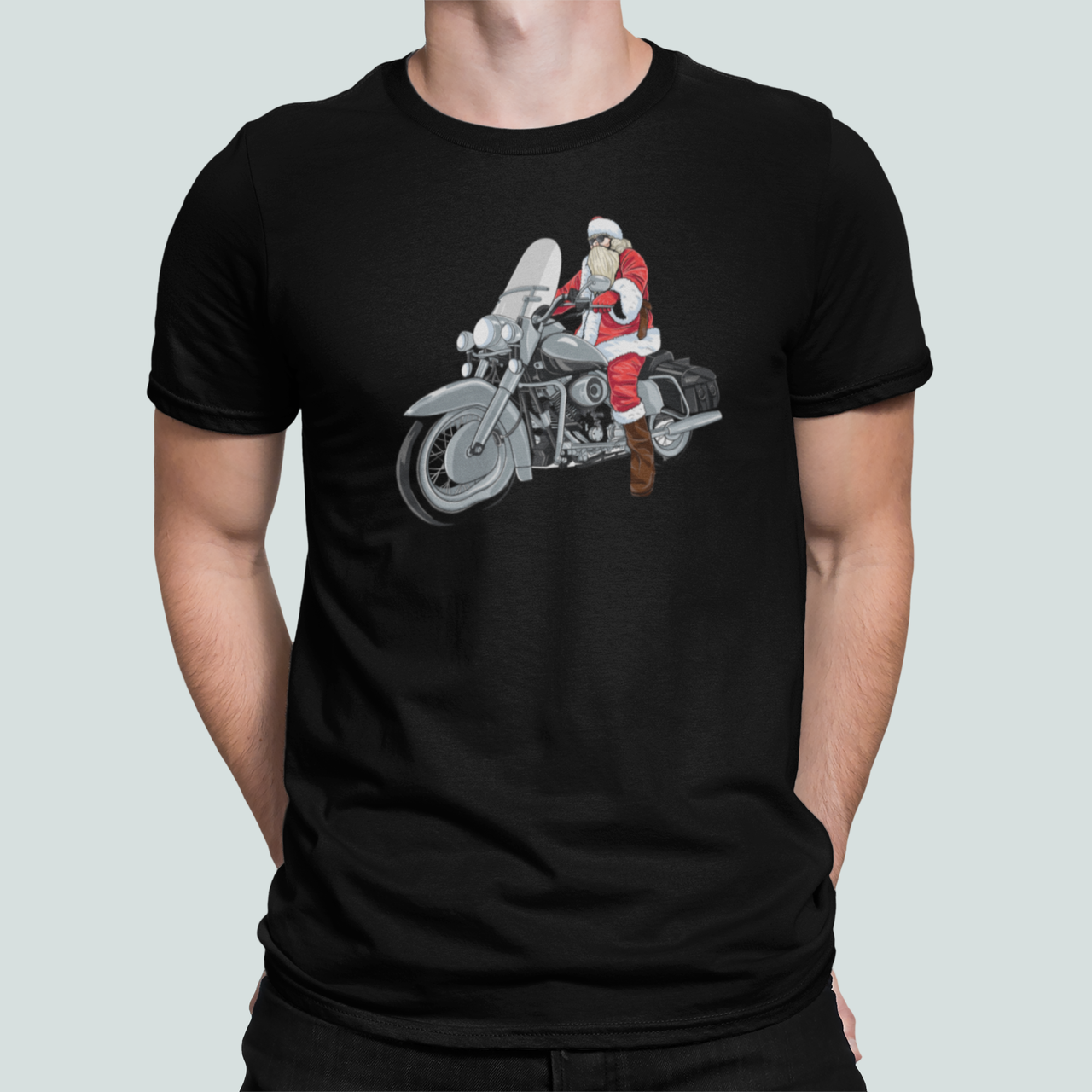 Футболка мужская новогодняя Stedman с принтом Санта Байкер М Черный (НГ121-2) Футболка мужская новогодняя Stedman с принтом Санта Байкер М Черный (НГ121-2)