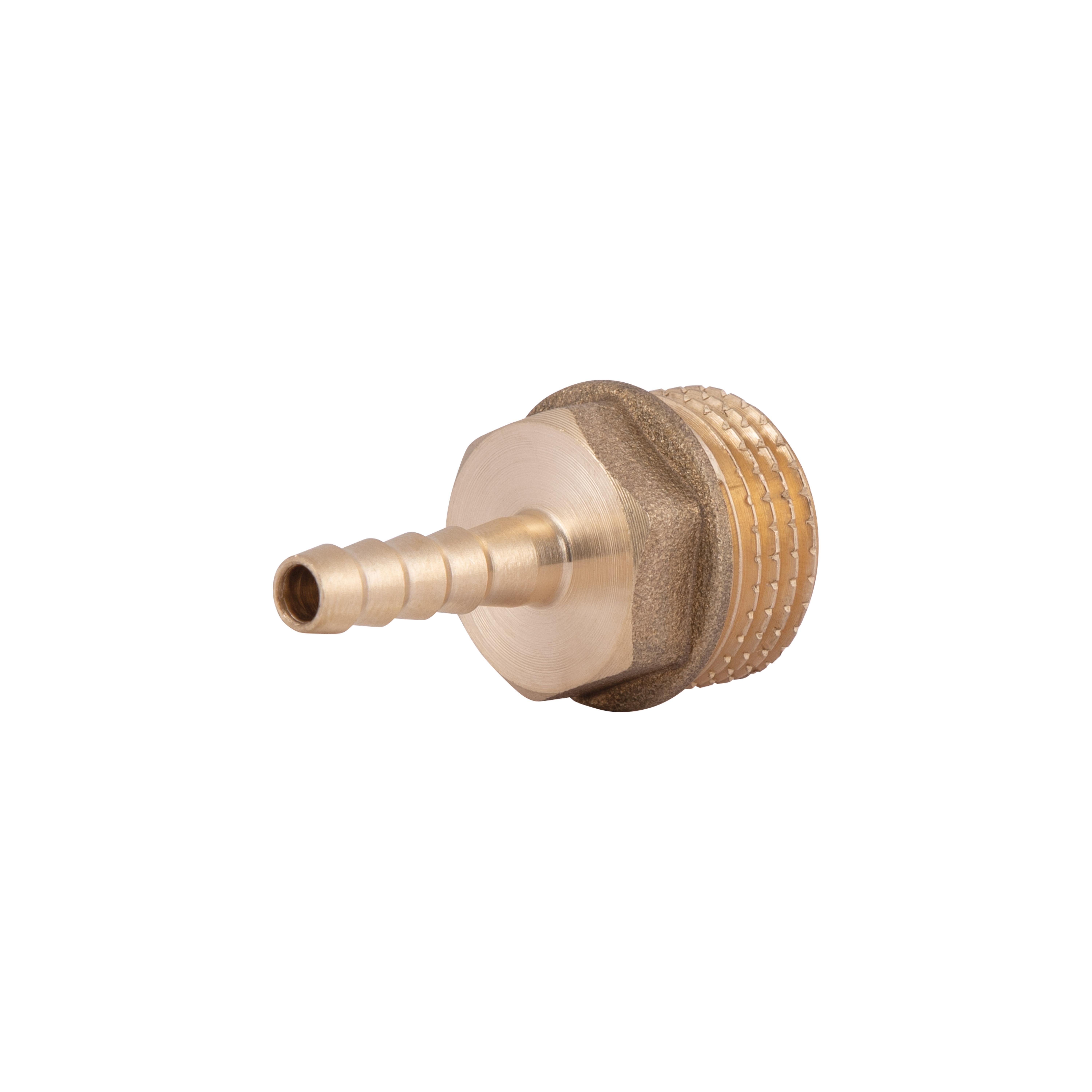 Соединение-штуцер латунное Thermo Alliance Standart Елка под шланг 1/2"Зх6 Желтый (SD427156)