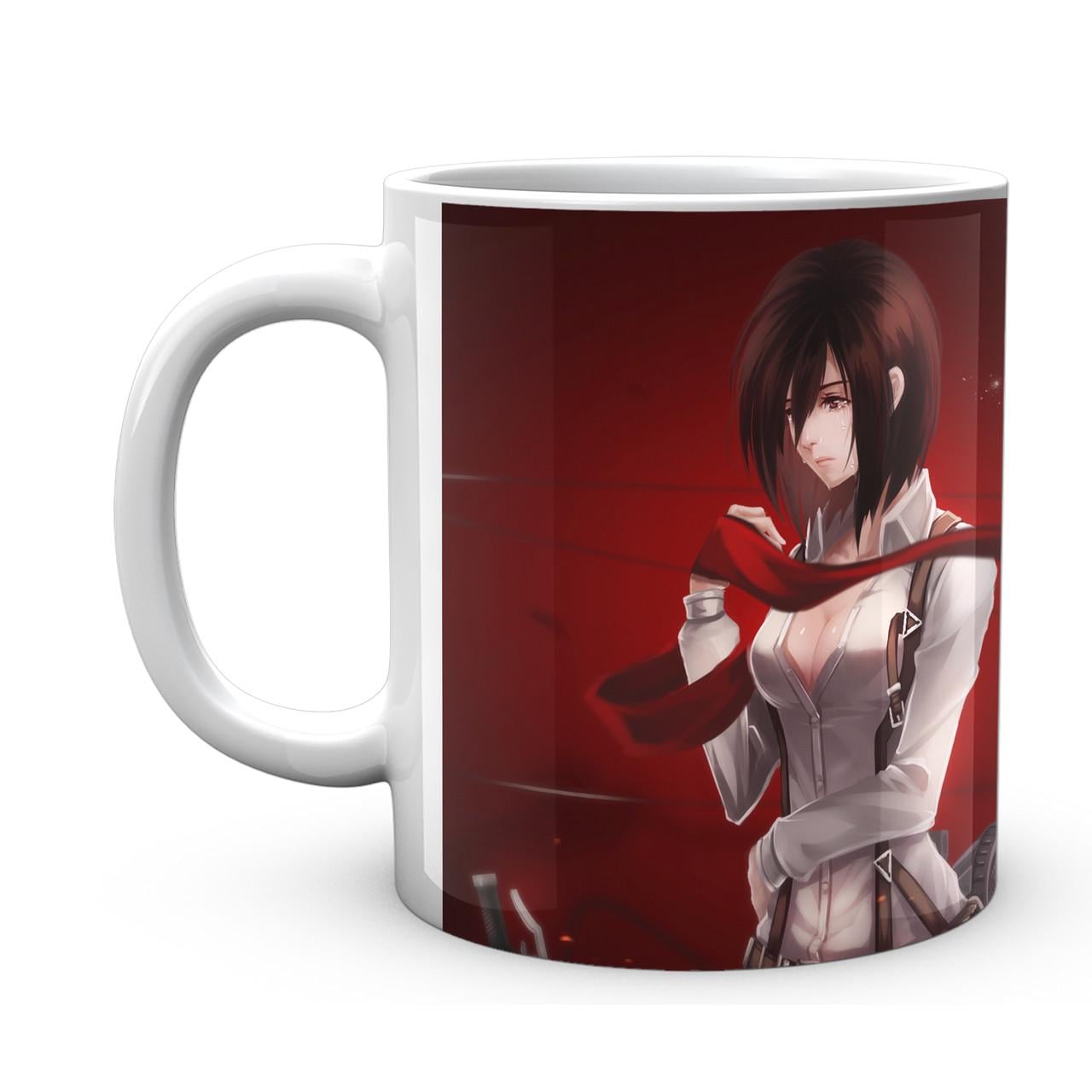 Чашка Attack on Titan красный фон (AT.02.53) Чашка Attack on Titan красный фон (AT.02.53)