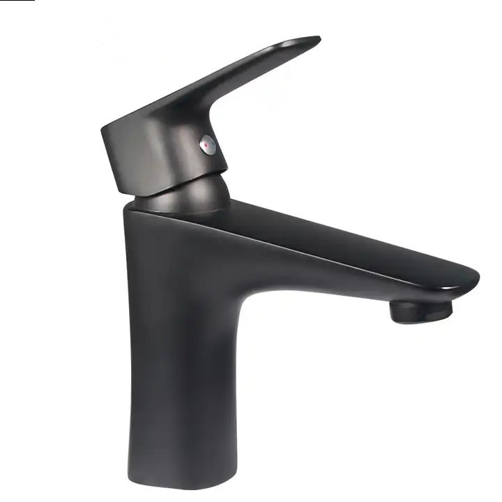 Змішувач для умивальника одноважільний Чорний матовий (482019332) - фото 4 Змішувач для умивальника одноважільний Чорний матовий (482019332) - фото 4