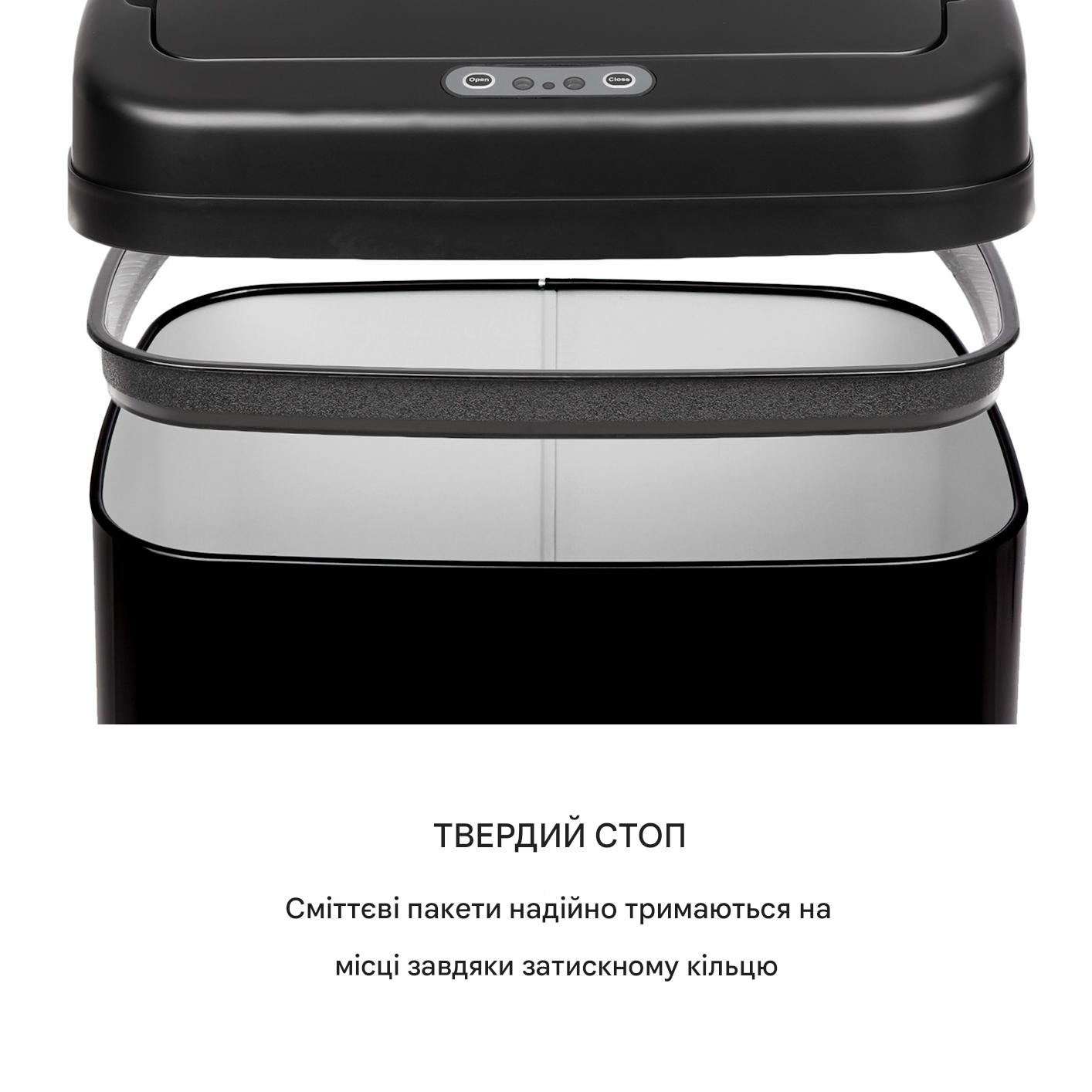 Мусорное ведро KLARSTEIN Cleansmann с сенсорным механизмом 30 л (10034133) - фото 2 Мусорное ведро KLARSTEIN Cleansmann с сенсорным механизмом 30 л (10034133) - фото 2