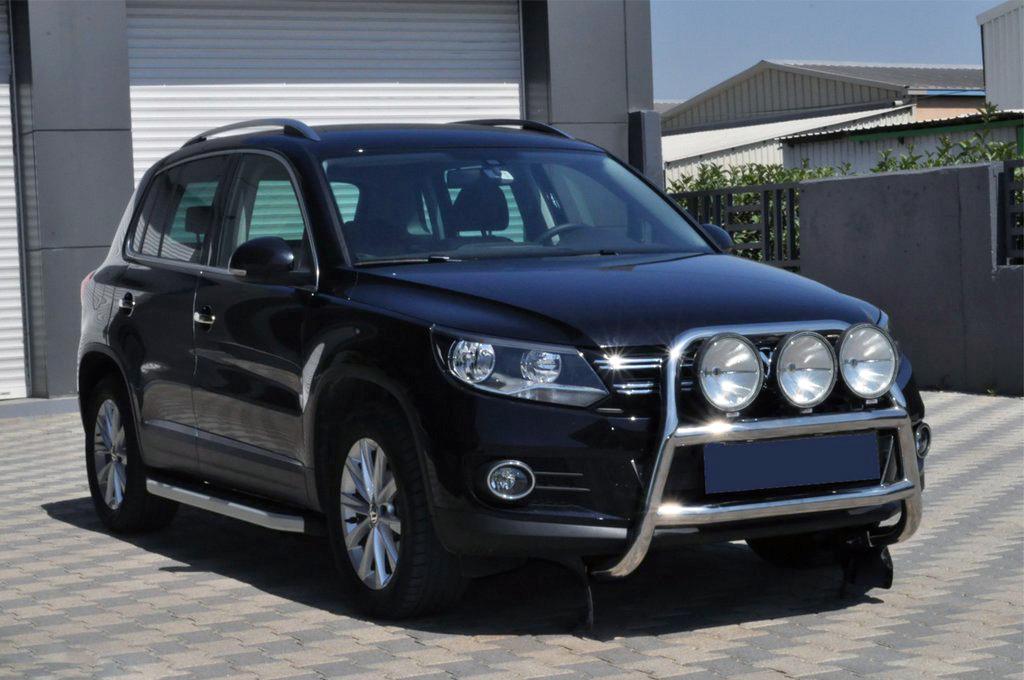 Кенгурятник WT018 CAN для Volkswagen Tiguan 2007-2016 гг. нержавеющая сталь Хром