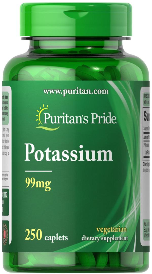 Мікроелемент Калій Puritan's Pride Potassium Citrate 99 мг 250 Tabs