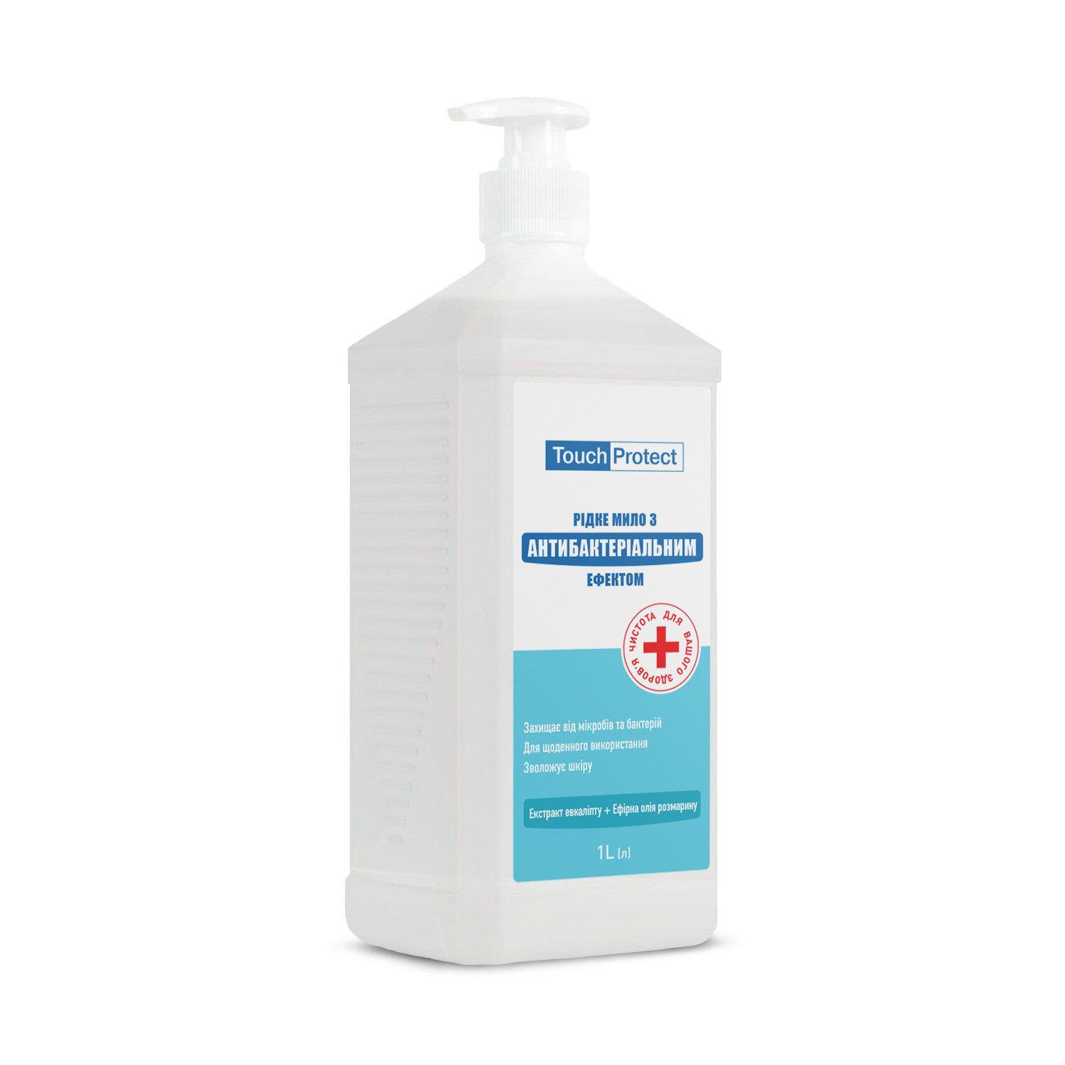 Жидкое мыло с антибактериальным эффектом Touch Protect Эвкалипт-Розмарин 1000 мл (4823109402065)
