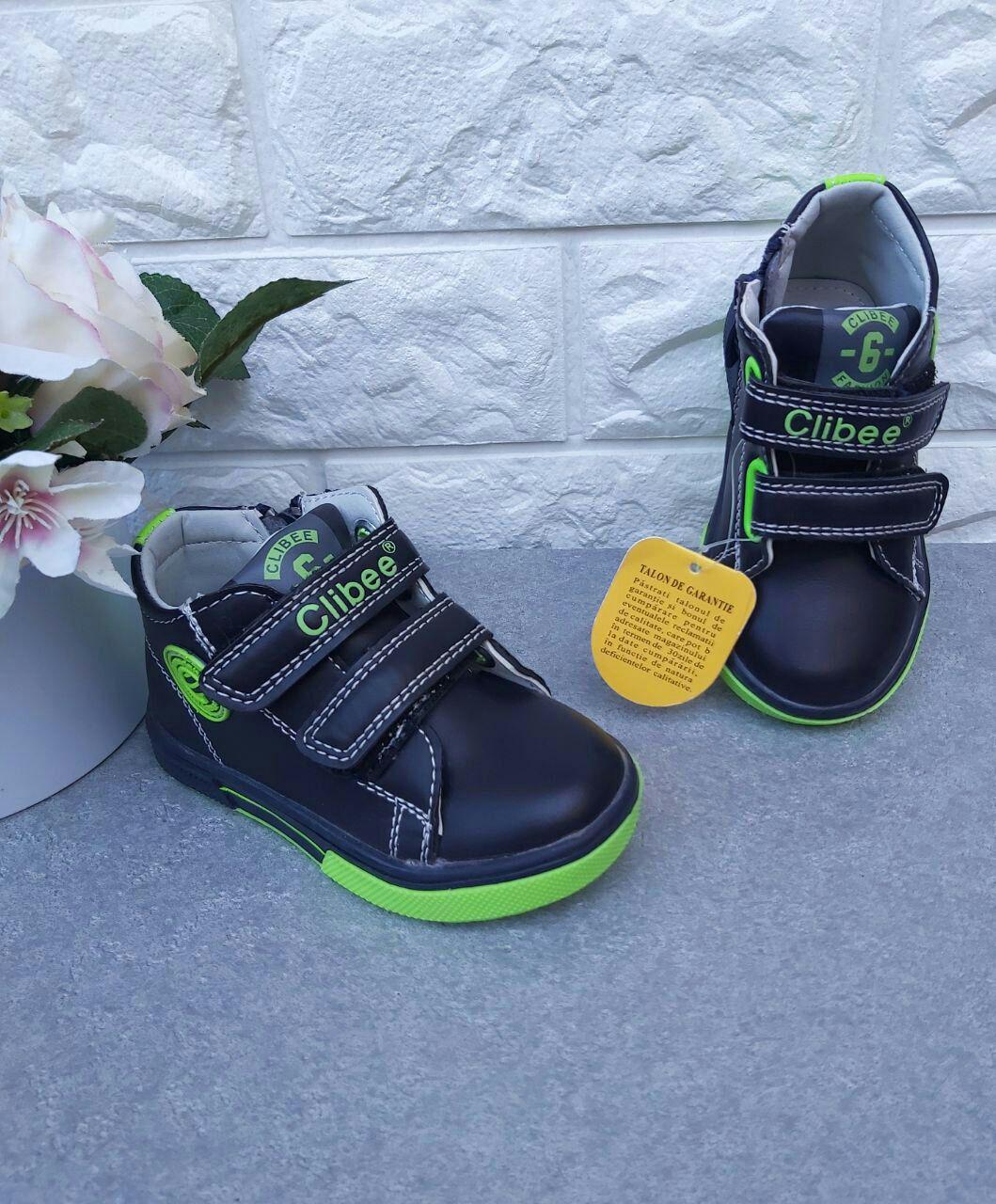 Ботиночки для мальчика Clibee 190 р. 21 13,5 см Черный (190)