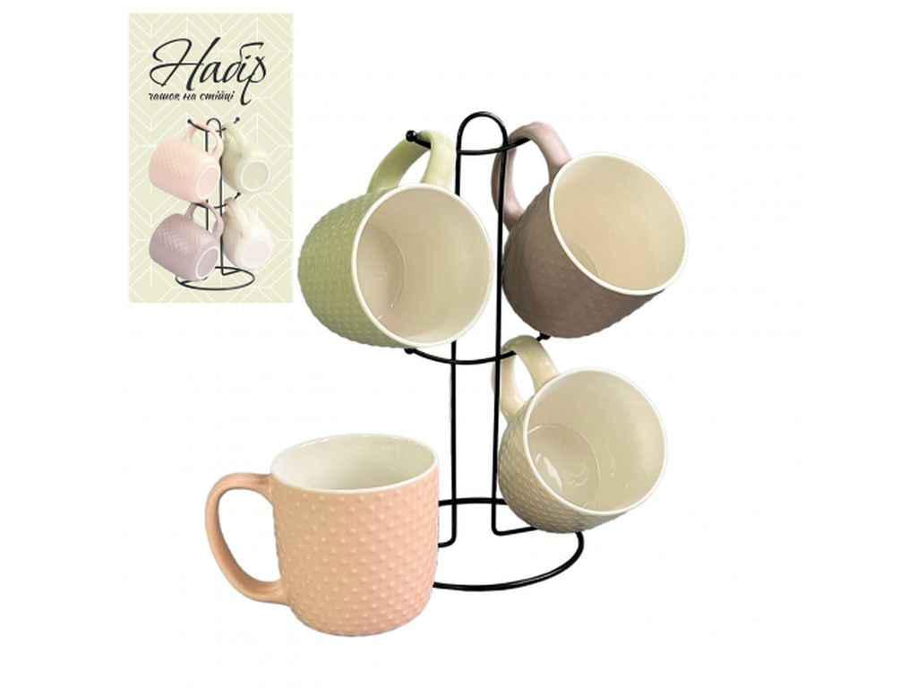 Набір чайний SNT 021-04-13 TOCHKA на стійці 4х350 мл (1080833)