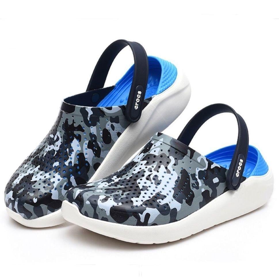 Сабо чоловічі Crocs LiteRide Clog Navy/Printed Camo Синій (27746)