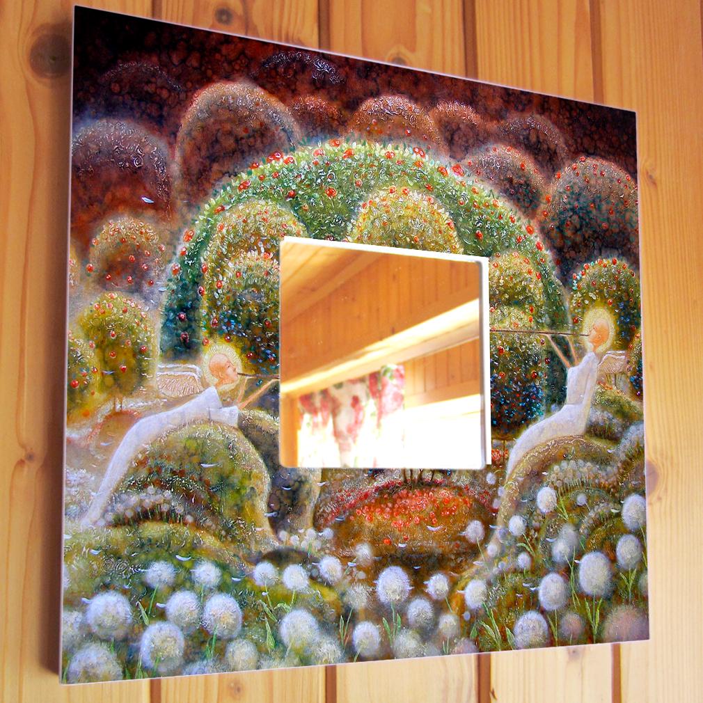 Дзеркало декоративне настінне Світлячки 260х260 мм (M00292) Дзеркало декоративне настінне Світлячки 260х260 мм (M00292)