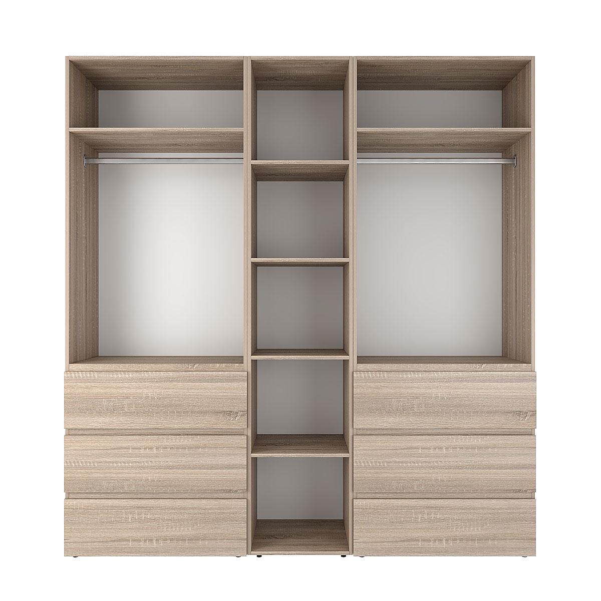 Шафа розпашна комбінована ART IN HEAD №6 Light 2000x500x2200 мм Дуб Сонома світлий (GALTK0613000000) - фото 2 Шафа розпашна комбінована ART IN HEAD №6 Light 2000x500x2200 мм Дуб Сонома світлий (GALTK0613000000) - фото 2