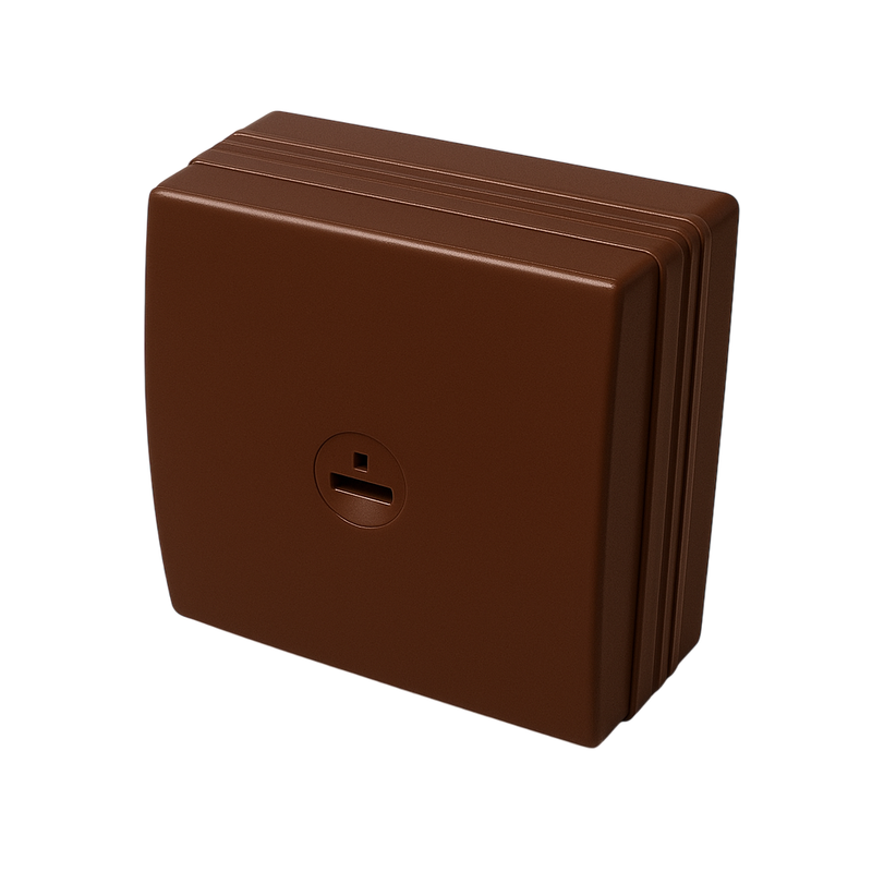 Коробка розподільна ДКС In-liner Classic SDMN 75,5х75,5х34 мм ABS пластик Коричневий (00677B)