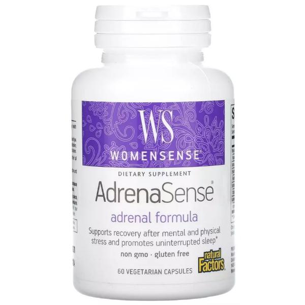 Натуральна добавка Natural Factors WomenSense AdrenaSense 60 veg. сaps. (000022084)