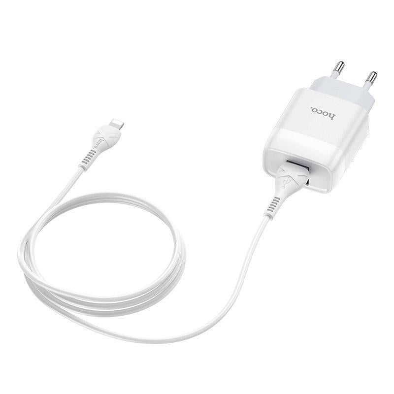 Устройство зарядное Hoco C73A 2 USB 2,4A/кабель Lightning White (36778) Устройство зарядное Hoco C73A 2 USB 2,4A/кабель Lightning White (36778)