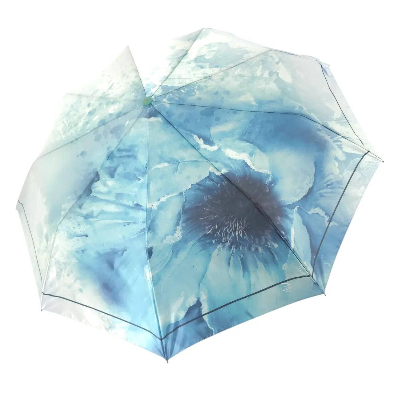 Зонт женский Frei Regen полуавтомат на 9 спиц сатин цветы (U907502)