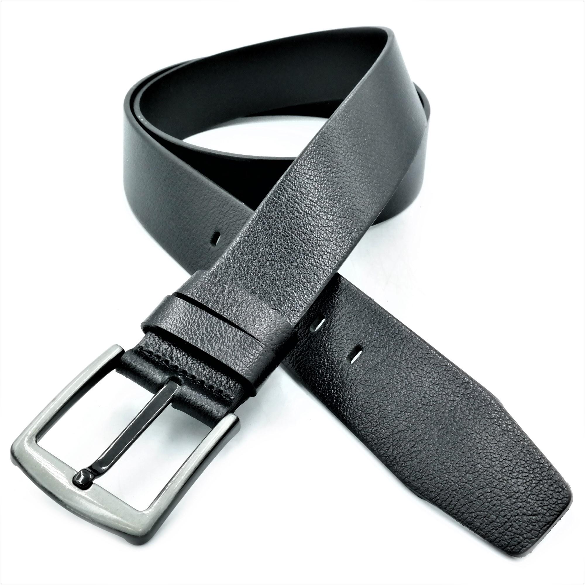 Мужской ремень Weatro кожаный Черный (mk-45tur-0024)