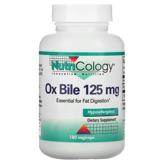 Бичача жовч NutriCology Ox Bile 125 мг 180 кап. (1309)