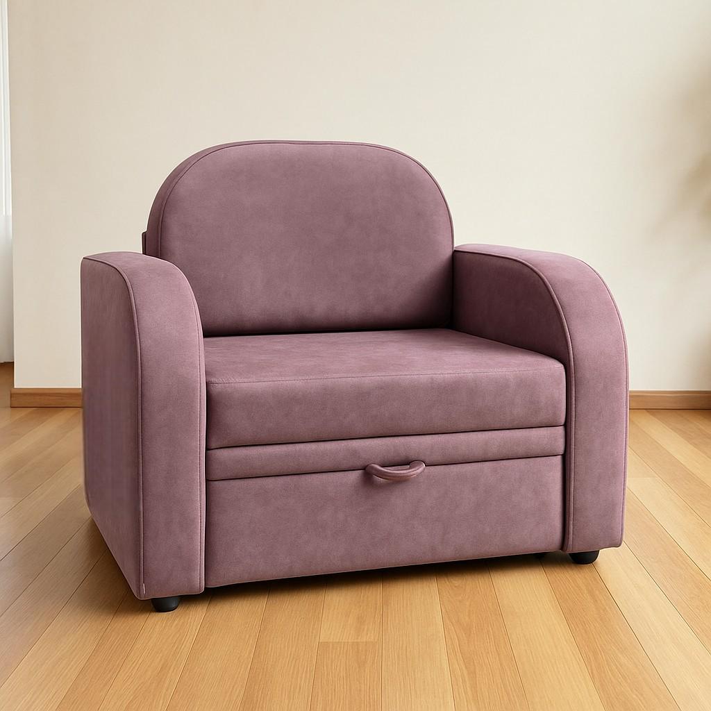 Кресло-диван мягкое раскладное Tobi Sho Дрим велюр Mars 1140х850х730 мм 11/Пудрово-сиреневый - фото 7 Кресло-диван мягкое раскладное Tobi Sho Дрим велюр Mars 1140х850х730 мм 11/Пудрово-сиреневый - фото 7