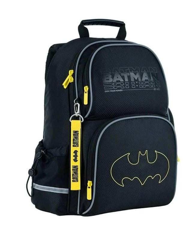 Школьный рюкзак KITE Education DC Comics Batman 38x28x15 см 13,25 л Черный (DC24-702M (LED)