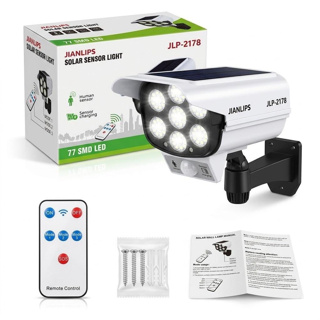 Фонарь уличный в форме камеры Solar Sensor Light JLP 2178 (2968921895) Фонарь уличный в форме камеры Solar Sensor Light JLP 2178 (2968921895)