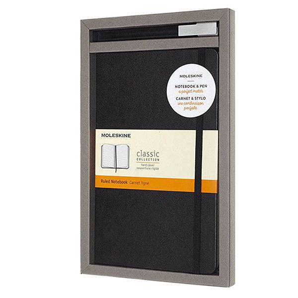 Подарочный набор Moleskine Блокнот средний + ручка (BUNDVLGBK)