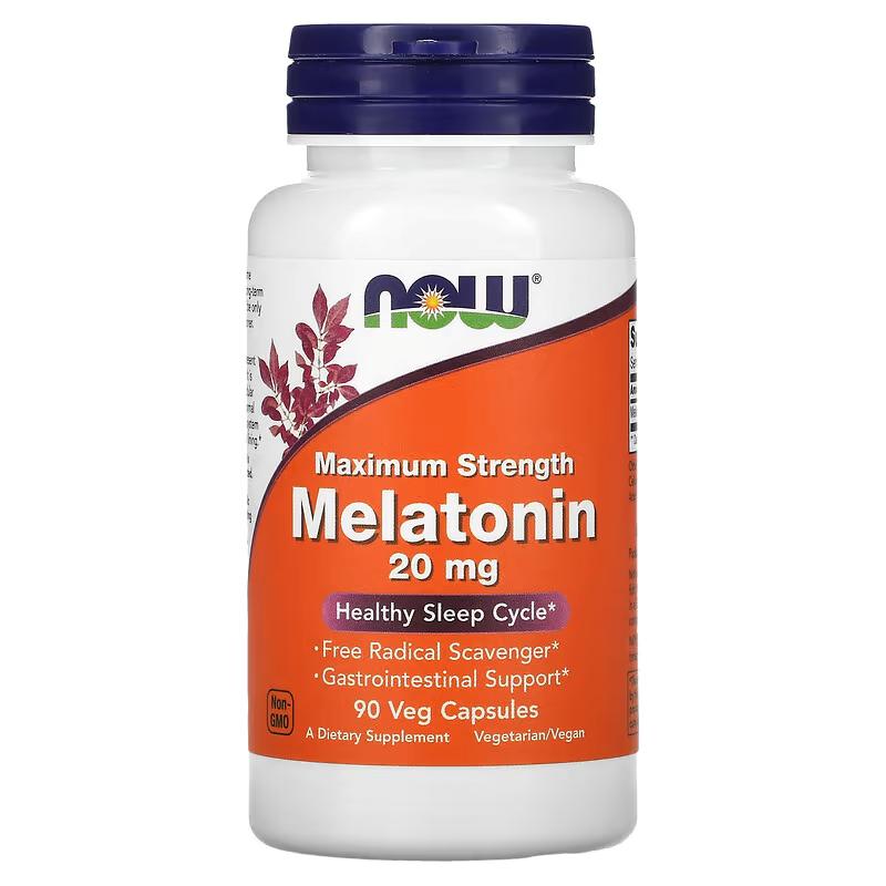 Мелатонин максимальной силы Maximum Strength Melatonin 20 мг 90 вег. кап.