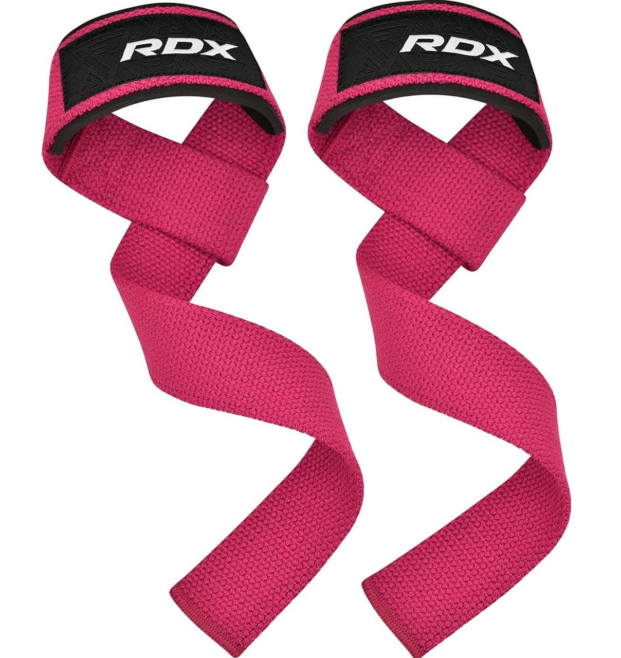 Лямки для тяги RDX W1 Gym Single Strap Pink Plus (A-013135) - фото 1