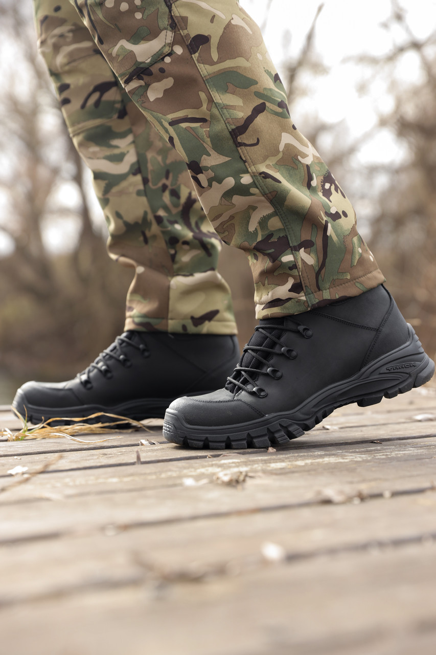 Напівчоботи із натуральної Undolini Бруклін р. 41 Чорний (24852013) - фото 3