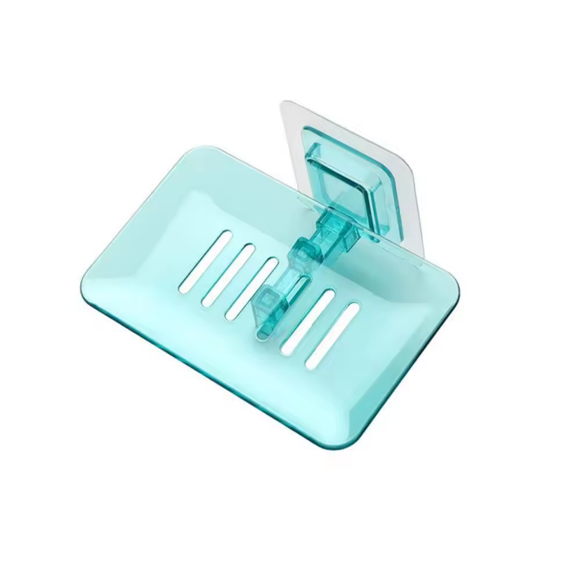 Мильниця настінна зі зливом самоклеюча 1 шт. Зелений (27086209)