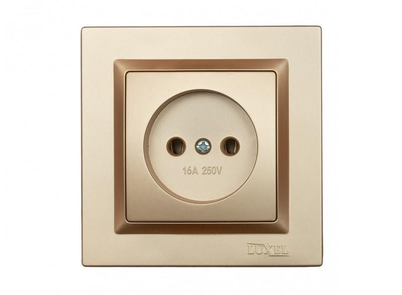 Розетка Luxel Jazz 9601 1-я б/з Бронзовый (00000038447)