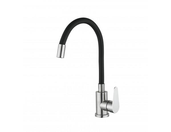 Змішувач для кухні Lidz Vida 04R-BFS гнучкий Black ( Vida 04R-BFS) - фото 3