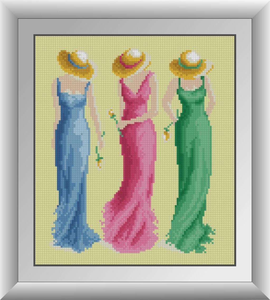 Алмазная мозаика Dream Art Летнее трио 27x31 см (DA.30043)