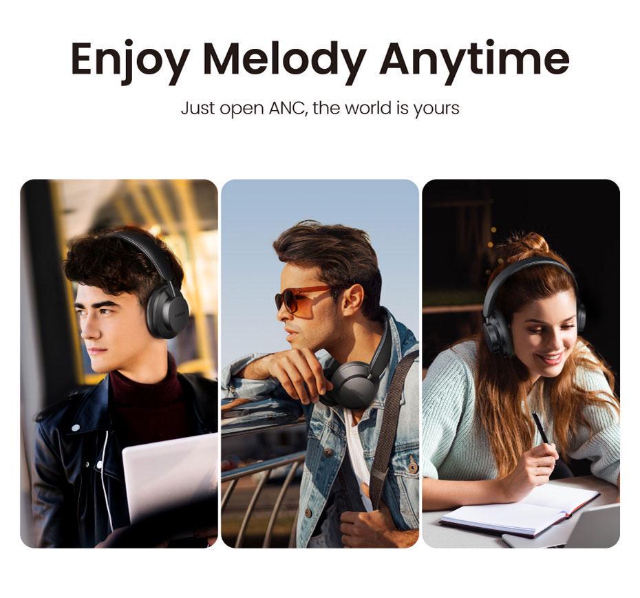 Навушники бездротові UGREEN HiTune Max 3 Bluetooth 5.0 Чорний (90422) - фото 4 Навушники бездротові UGREEN HiTune Max 3 Bluetooth 5.0 Чорний (90422) - фото 4