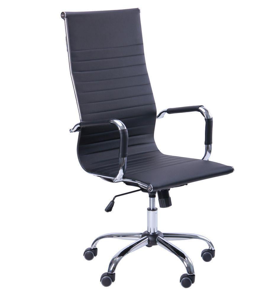 Кресло AMF Slim HB XH-632 1140+90x580x640 Черный Хром/Черный