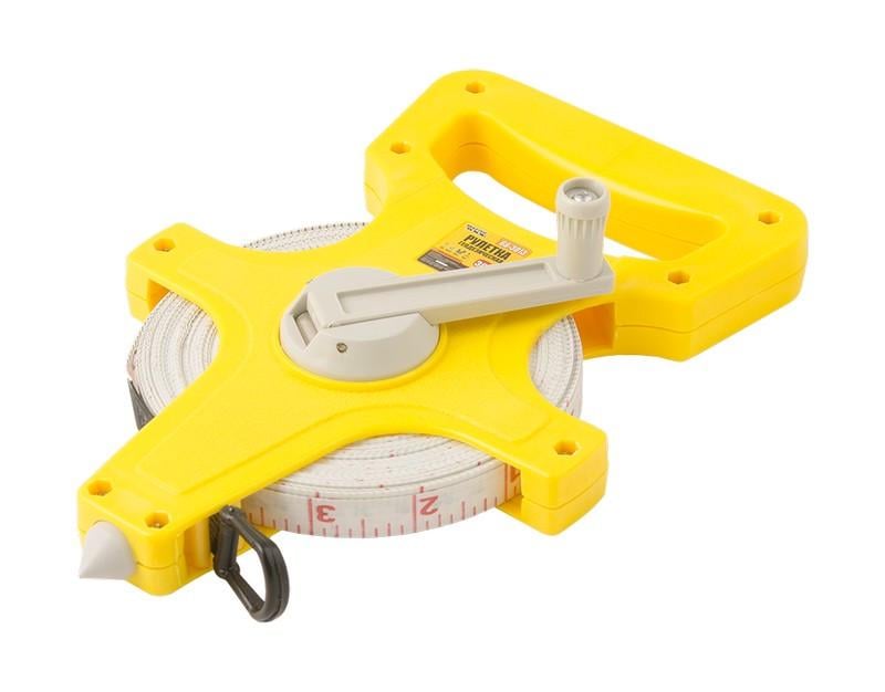 Рулетка геодезическая Mastertool 30 м 13 мм полотно из стекловолокна (66-3013)