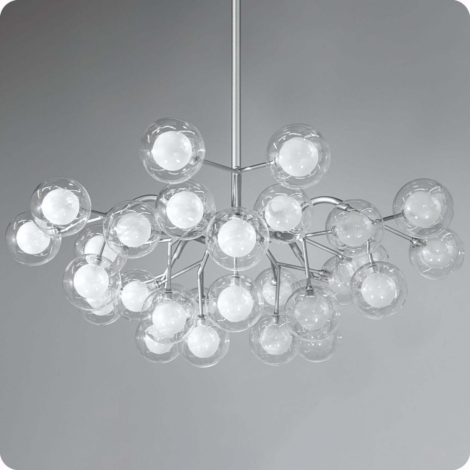 Люстра подвесная 517 Dlight на 30 ламп Хром Сатин (01954) - фото 3