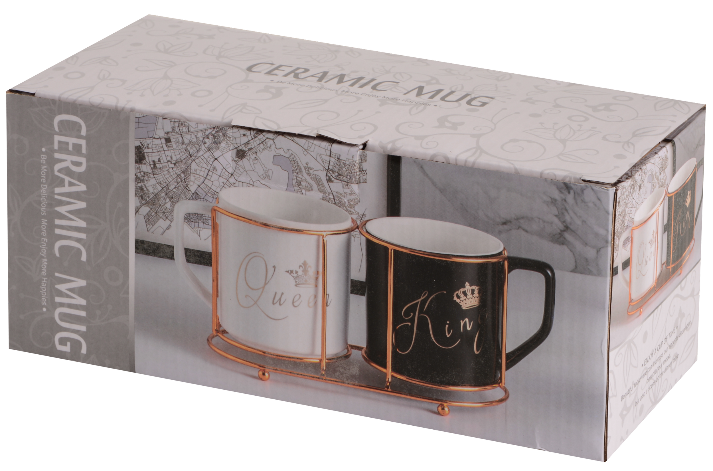 Набір чашок LED MY LOVE 2Х на металевій підставці 400 мл (UG-B060366) - фото 6